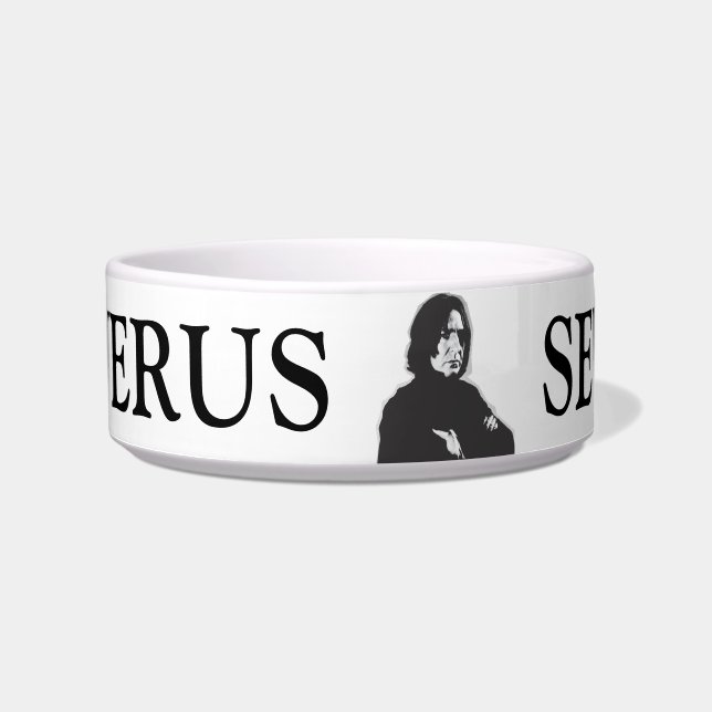 Severus Snape Arms Crossed B-W Bowl (Front)