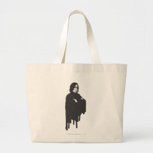 Severus Snape Arms Crossed B-W Large Tote Bag