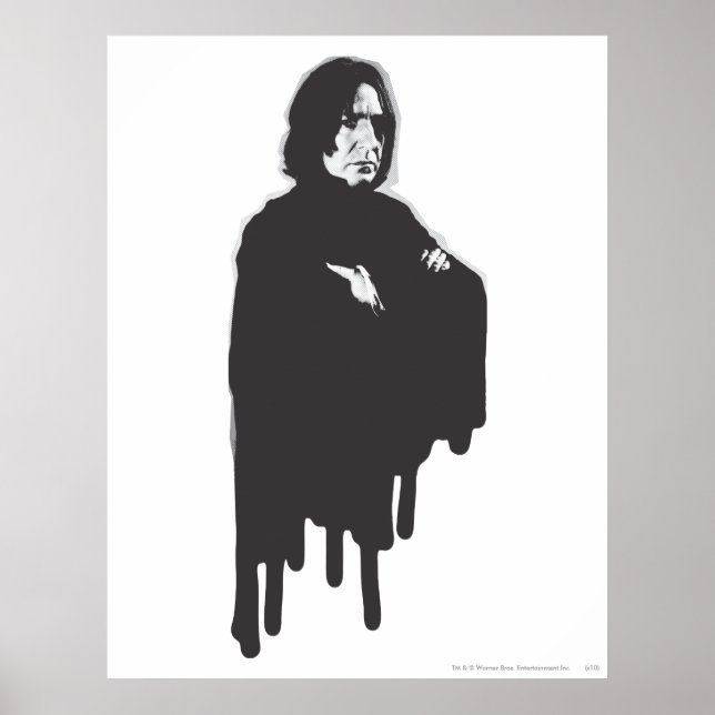 Severus Snape Arms Crossed B-W Poster (Front)