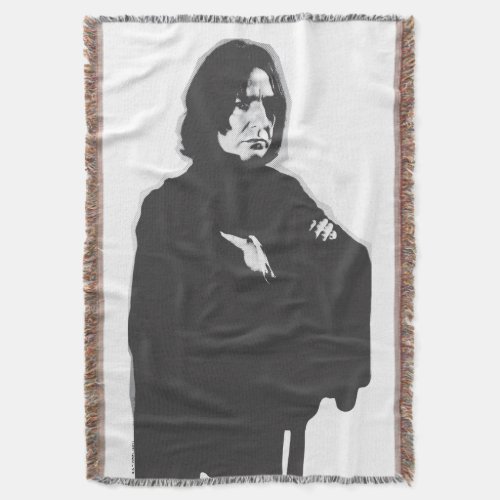 Severus Snape Arms Crossed B_W Throw Blanket