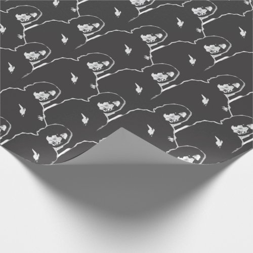 Severus Snape Arms Crossed B_W Wrapping Paper