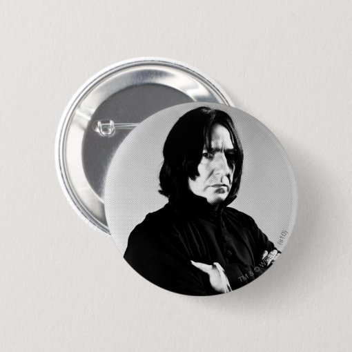 Severus Snape Arms Crossed Button Zazzle 9028