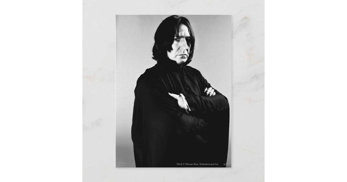 Severus Snape Arms Crossed Postcard Zazzle 9746