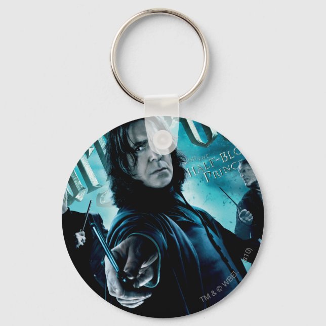 Severus Snape With Death Eaters 1 Keychain (Front)