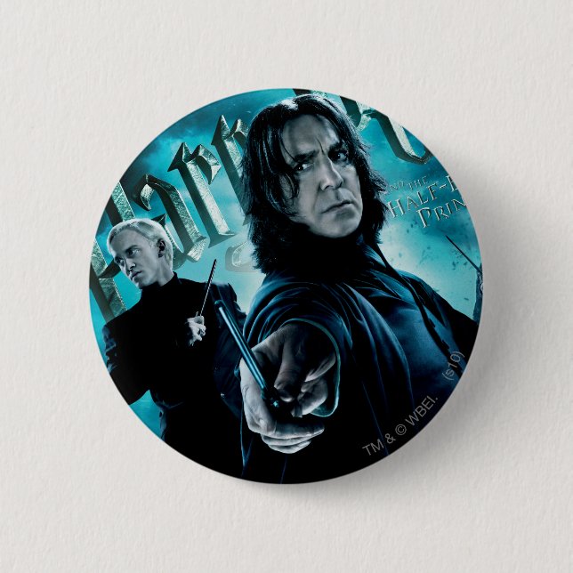 Severus Snape With Death Eaters 1 Pinback Button (Front)