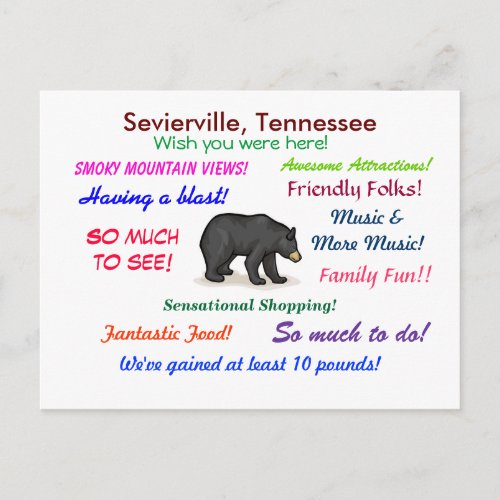 Sevierville Tennessee Postcard