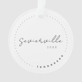 Sevierville Tennessee TN Travel United States  Ornament