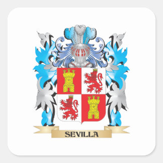 Sevilla Coat of Arms - Family Crest Square Sticker