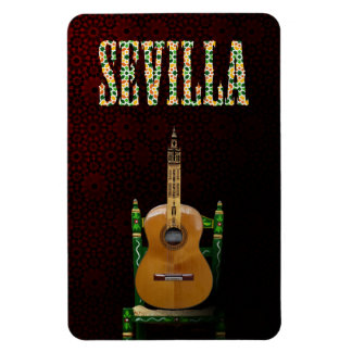 SEVILLA. Flemish Guitar with Giralda of Seville. Magnet