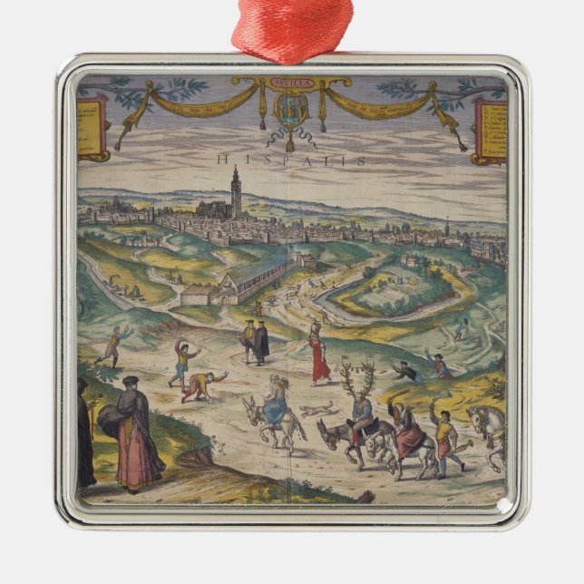 Sevilla Metal Ornament (Front)