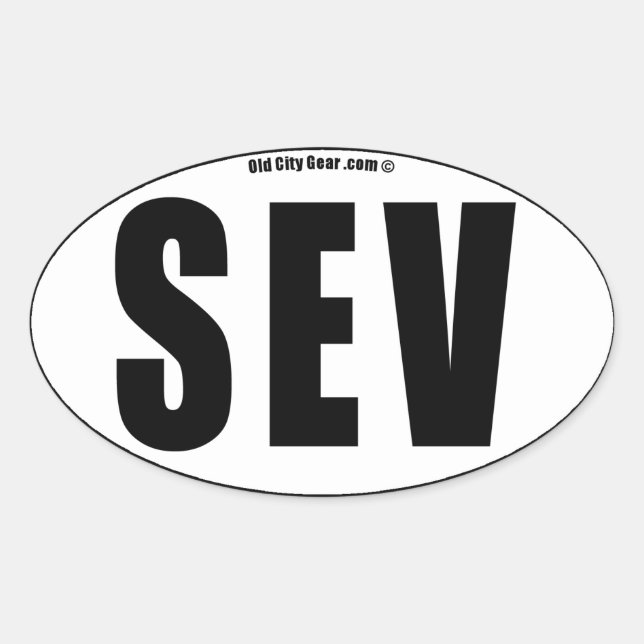 Sevilla - Neighborhood (qty 4) Oval Sticker (Front)