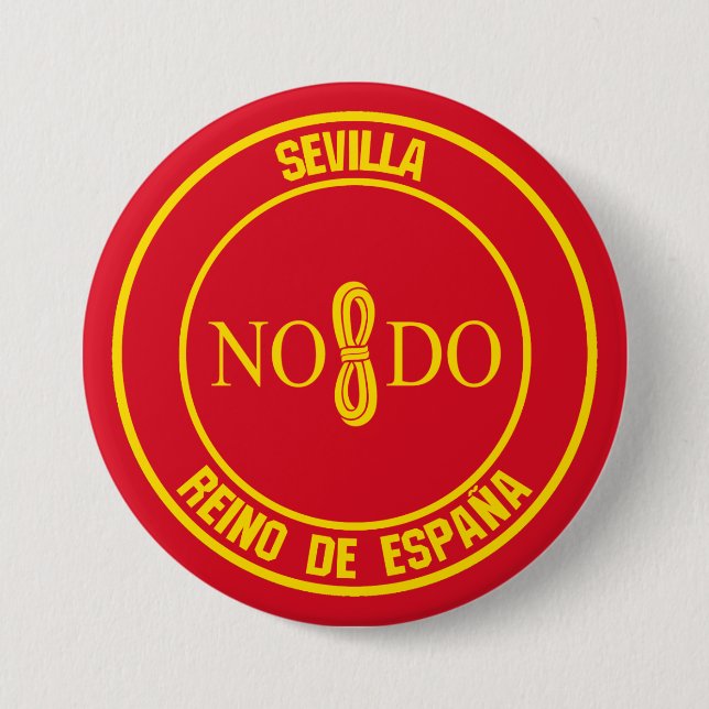 Sevilla Round Emblem Button (Front)