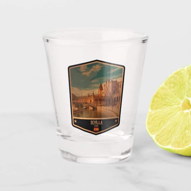 Sevilla Shot Glass (Front)