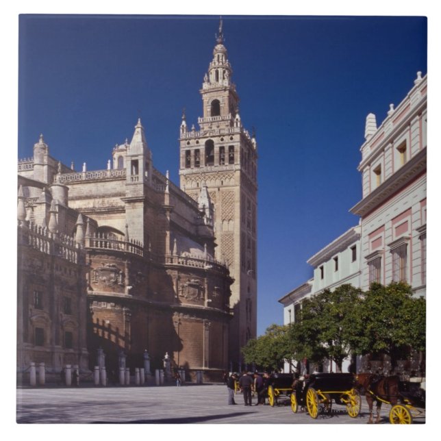 Sevilla, Spain | La Giralda Ceramic Tile (Front)