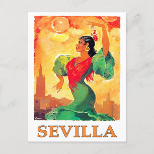 Sevilla Spain vintage travel Postcard