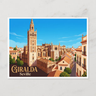 Seville Cathedral and Giralda Spain Postcard