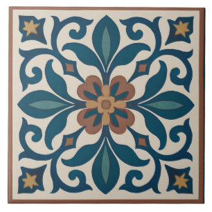 Seville Garden – Andalusian Floral Tile Art