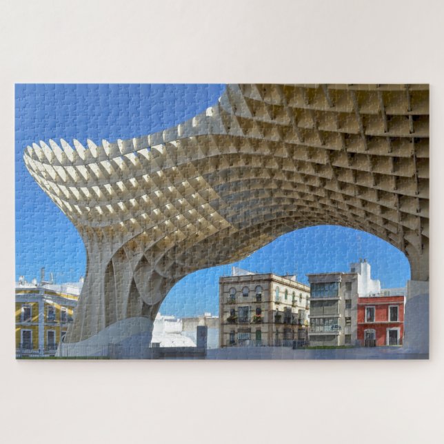 Seville Metropol Parasol Mushroom Structure Jigsaw Puzzle (Horizontal)