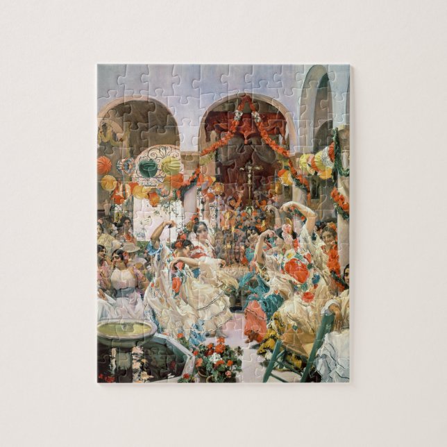 Seville (oil on canvas) jigsaw puzzle (Vertical)