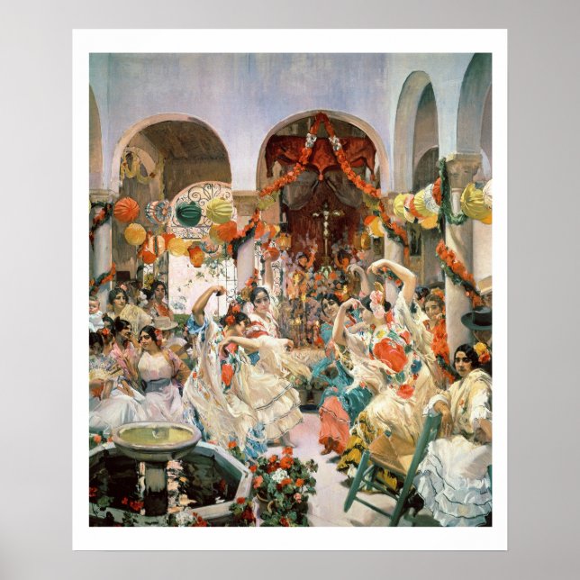 Seville (oil on canvas) poster (Front)