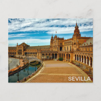Seville Plaza de España postcard