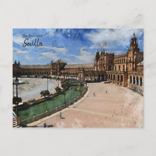 Seville  Plaza de Espana Postcard
