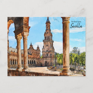 Seville  Plaza de Espana Postcard