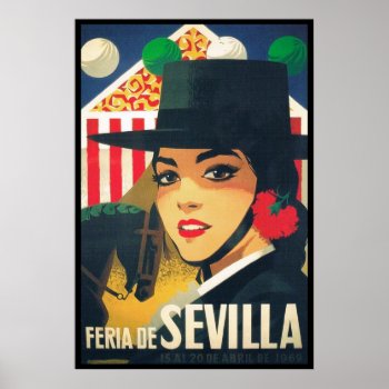 Seville Spain Poster by RetroAndVintage at Zazzle