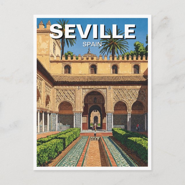 Seville Spain Real Alcazar Postcard (Front)