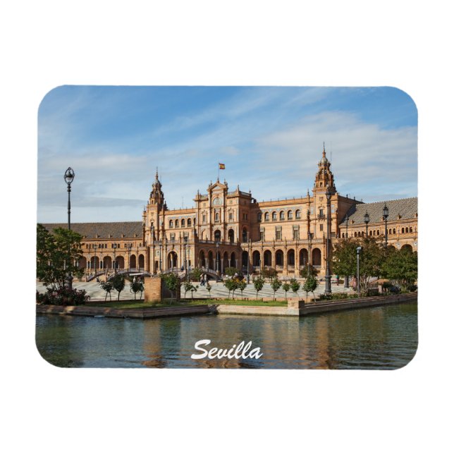 Seville Spain square Magnet (Horizontal)