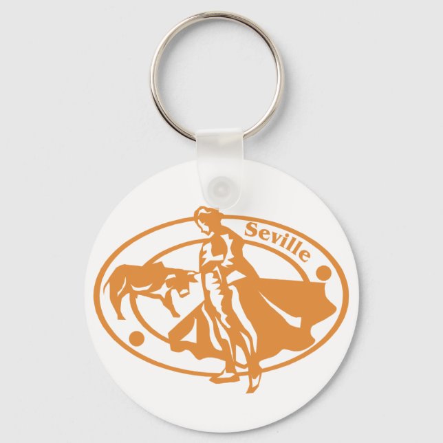 Seville Stamp Keychain (Front)