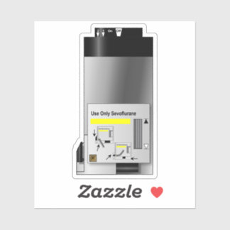 Sevoflurane Anesthesia Vinyl Sticker