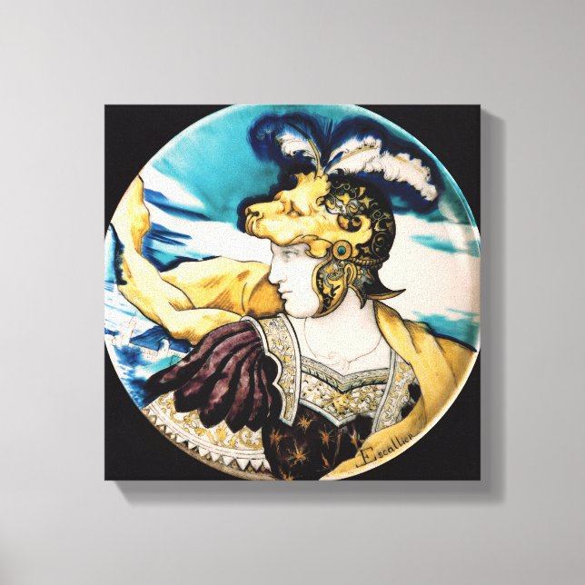 Sevres dish, after Giulio Romano Canvas Print (Front)