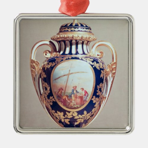 Sevres vase mid 18th century metal ornament