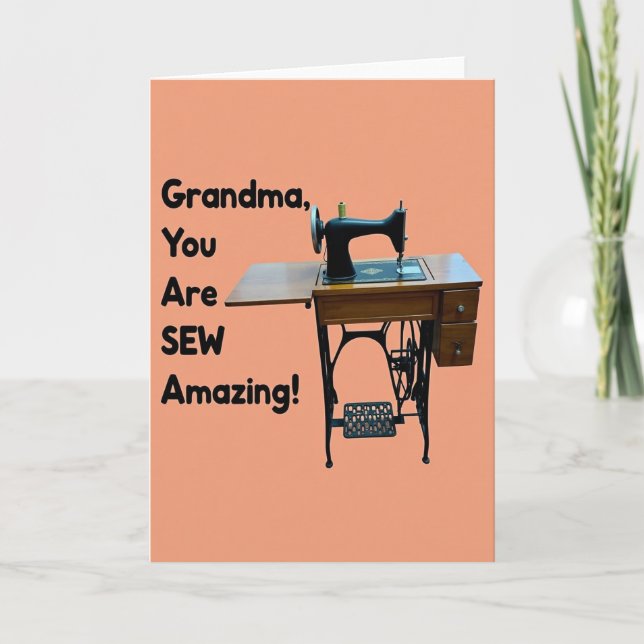 Sew Amazing Grandma Mothers Day Card (Front)