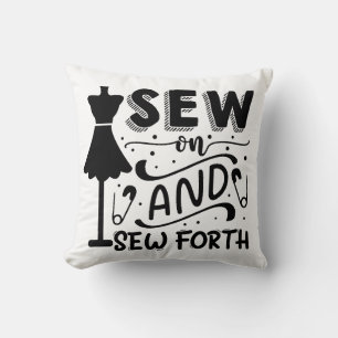 Sew and Sew Forth Throw Pillow