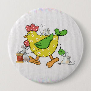sew chicken  button