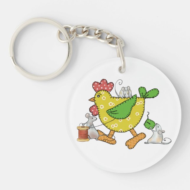 sew chicken keychain (Front)