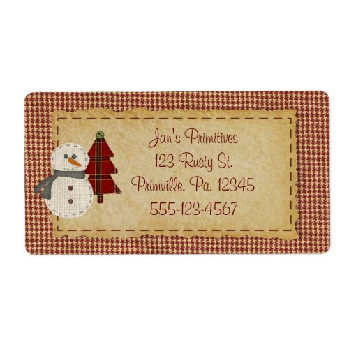 Sew Christmas Business Label