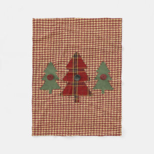 Sew Christmas Tree Fleece Blanket