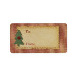 Sew Christmas Tree To And From Label