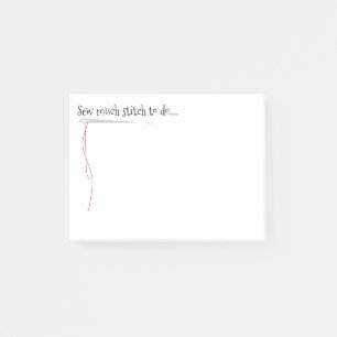 Sew Funny Design With Needle Post-it Notes