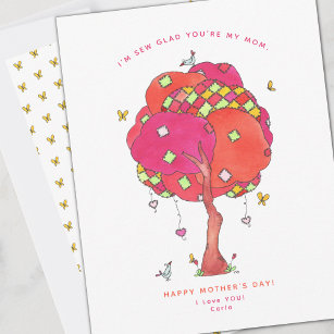 Sew Glad You're My Mom Mother's Day Holiday Card