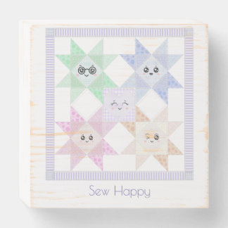 Sew Happy wood box sign