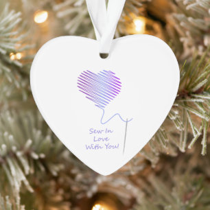 Sew in Love with You Ornament