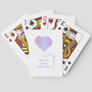 Sew in Love with You Poker Cards