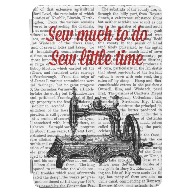Sew Little Time Illustration iPad Air Cover (Front)