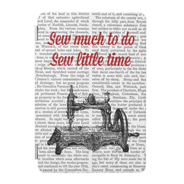 Sew Little Time Illustration iPad Mini Cover (Front)