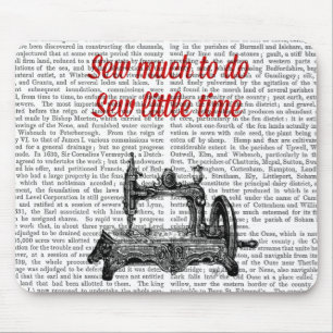 Sew Little Time Illustration Mouse Pad