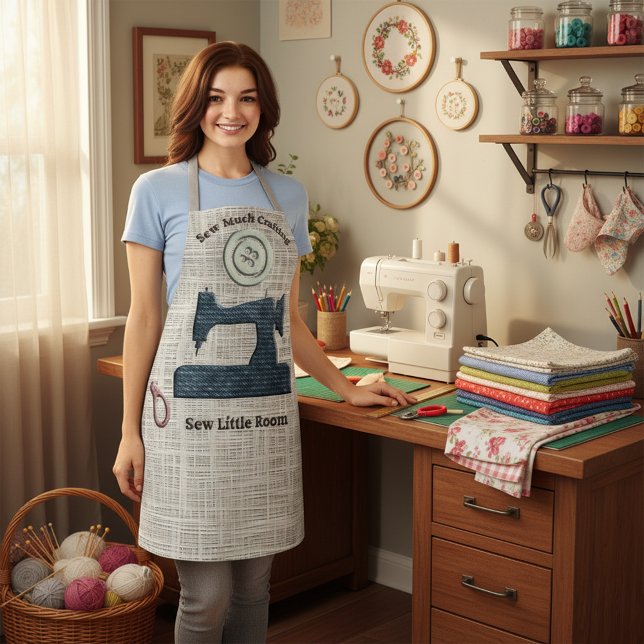 Sew Much Crafting, Sew Little Room Apron (Creator Uploaded)